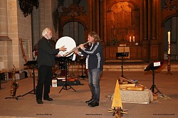 Hermann Naehring und Warnfried Altmann in der Klosterkirche